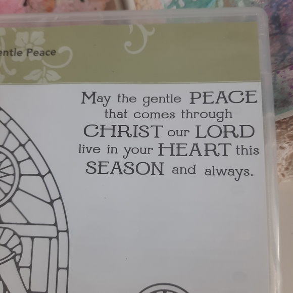 Retired Stampin Up Gentle Peace Photopolymer Cling Stamp Set - Picture 13 of 14